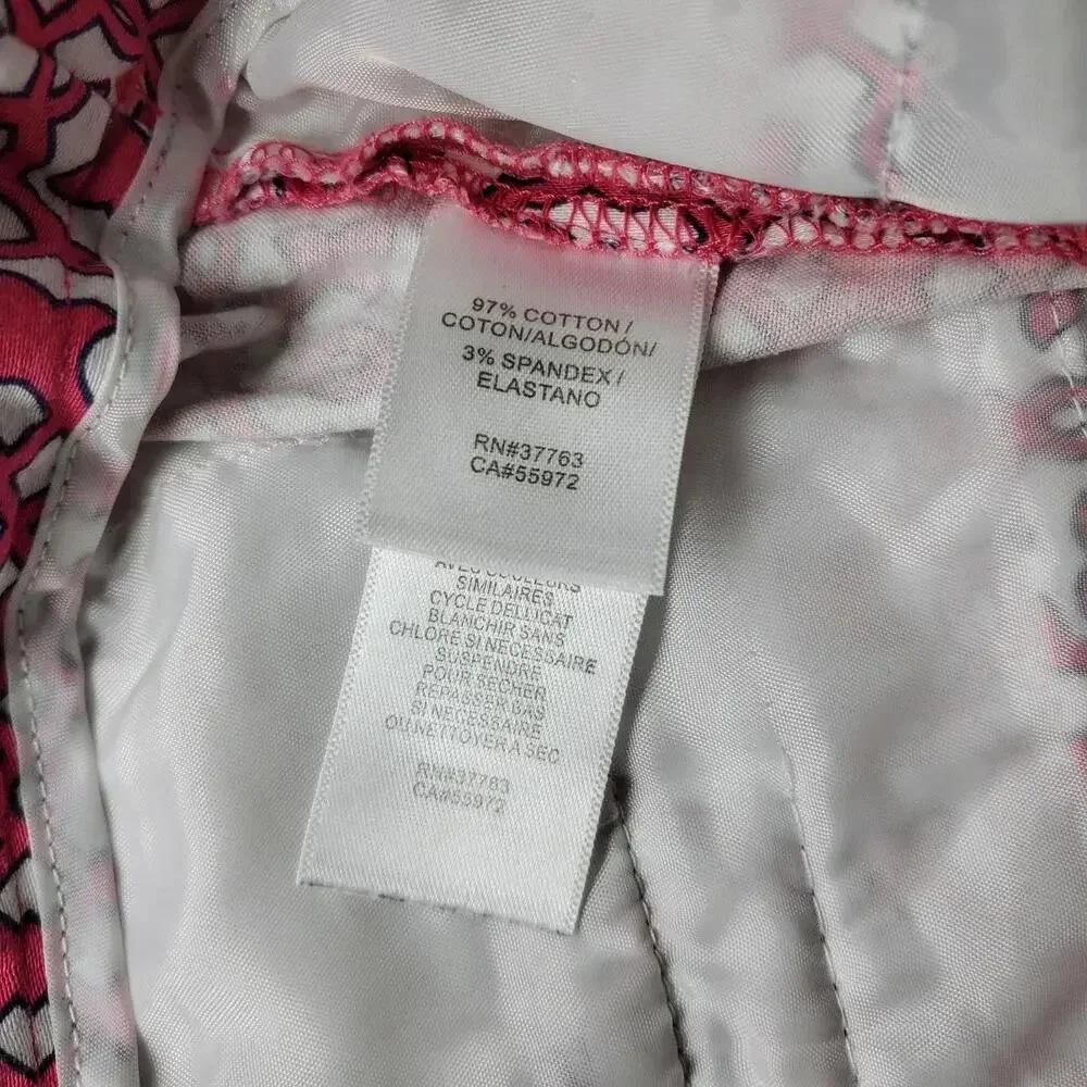 LAUNDRY BY SHELLI SEGAL Women's Geometric Print Shorts Size 8 Chino Khakis
